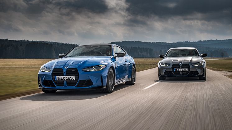 Debut för M xDrive fyrhjulsdrift i nya BMW M3 och BMW M4