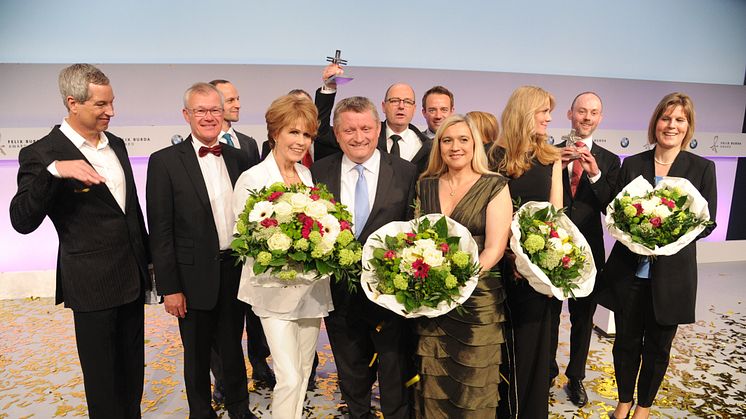 Preisträger und Laudatoren des Felix Burda Award 2016