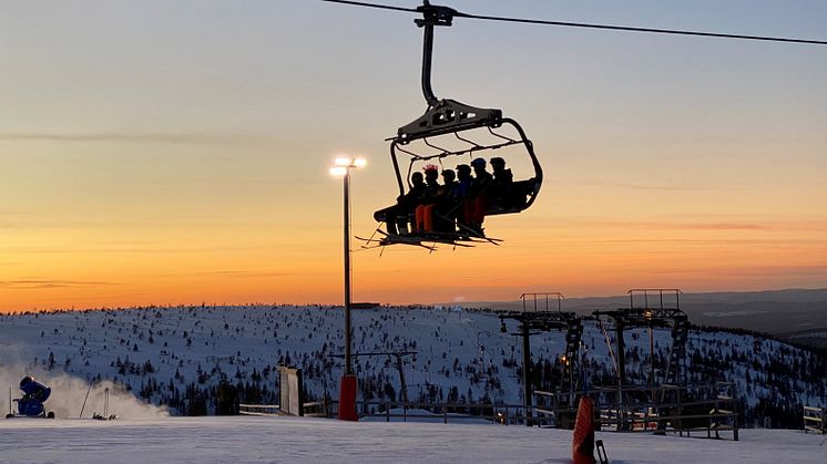 Vy över Hundfjället tagen från Tandådalen, 22 januari 2020. 