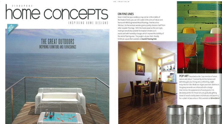 Evorich Flooring Group on Home Concepts Magazine July 2012 Issue