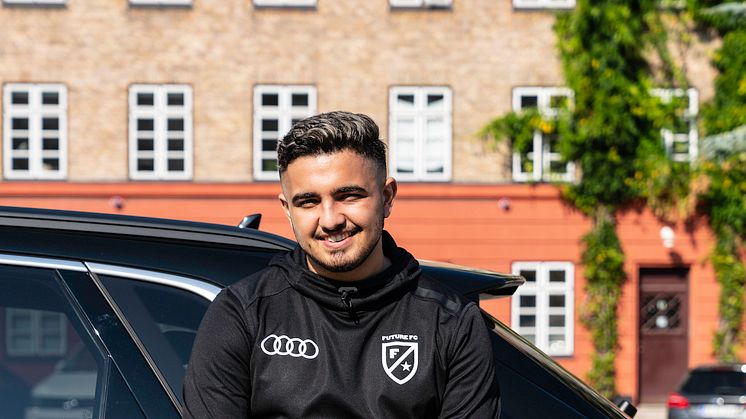 Audi e-tron og Fatih Üstün fra Future FC i København