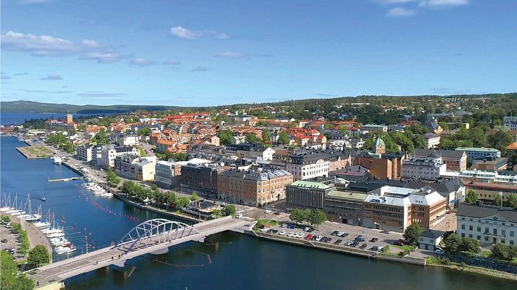 Så här ska den nya bron se ut. Montage: Gottlieb Paludan Architects. Bakgrundsbild: Baran Hosseini.