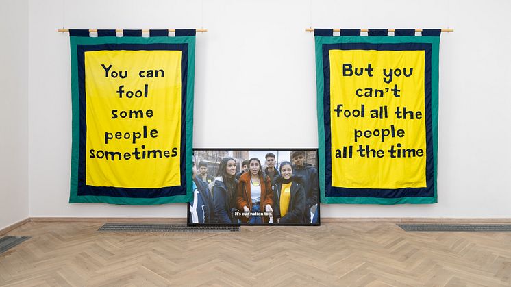 Jeremy Deller, You can fool some people sometimes, 2019. But you can’t fool all the people all the time, 2019. Putin’s Happy, 2019