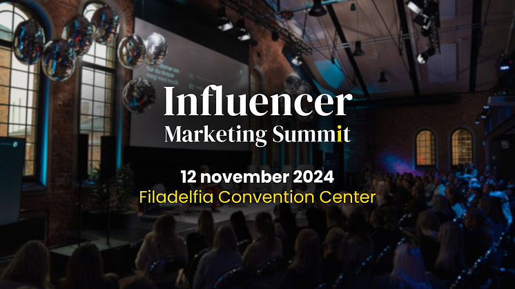 Influencer Marketing Summit är tillbaka den 12 november 2024 på Filadelfia Convention Center.