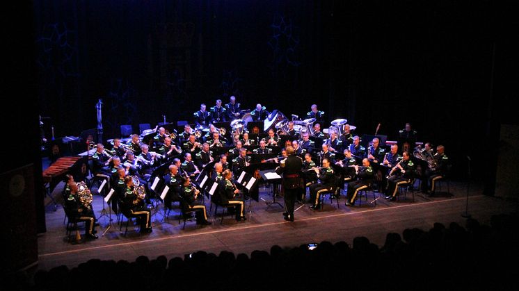 HMK Gardes Musikkorps spiller festkonserten i forbindelse med samlingen. Foto: Mads Myr Munthe-Kaas/NMF