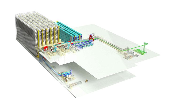 Jungheinrich skapar ett 30 meter högt helautomatiserat reservdelslager åt Liebherr