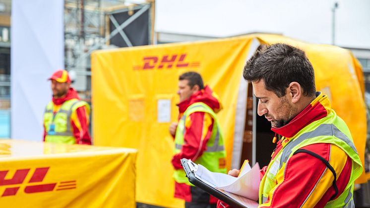 DHL Motorsports Team at a Formula E Race