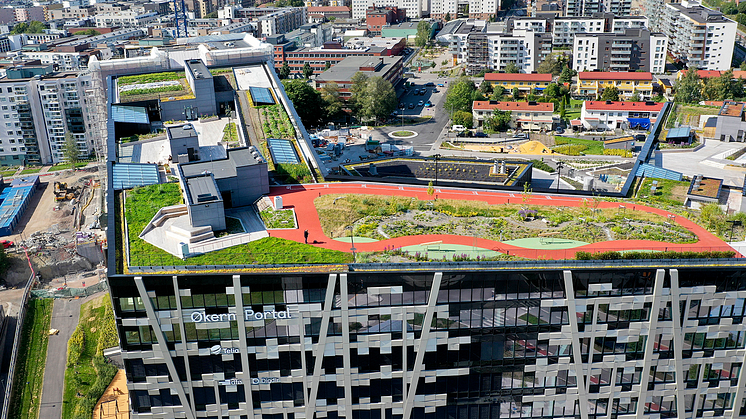 Takhagen på Økern Portal. Foto: Jan Tomas Espedal, Aftenposten