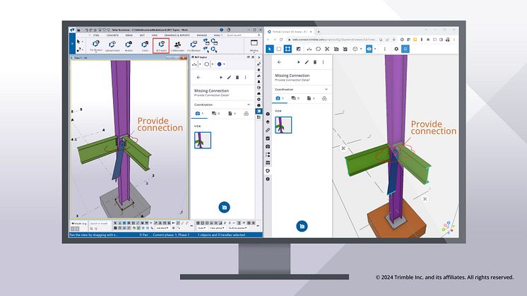 Tekla2024-TS-New Trimble Connect BCF Topics replace ToDos in Tekla Structures