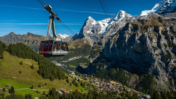 Die Luftseilbahn hoch über Mürren soll auch in Zukunft Gäste in ein attraktives Tourismusgebiet bringen