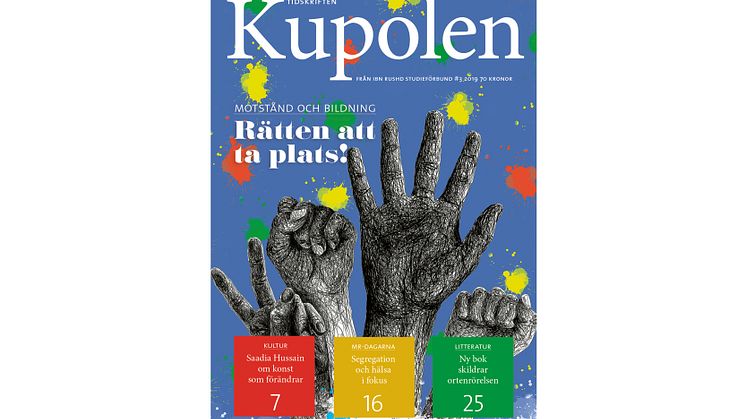 Omslaget till Kupolen nummer tre 2019 är skapat av Hadi Qasemi.