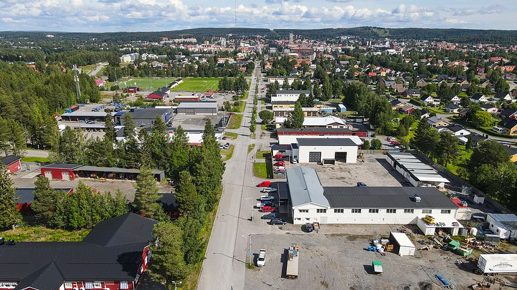 Fint samlat kommersiellt bestånd på Brogatan i Skellefteå  