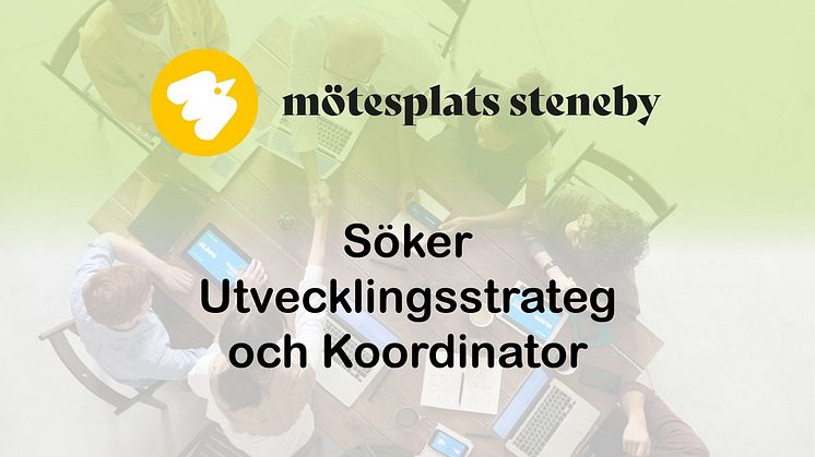 Mötesplats Steneby inom GU Ventures söker en utvecklingsstrateg och en koordinator