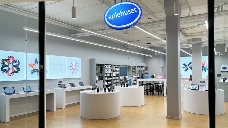 Slik er kundene vant med å besøke Eplehuset. Nå åpner butikk nummer 24 på Jessheim. Foto: Eplehuset