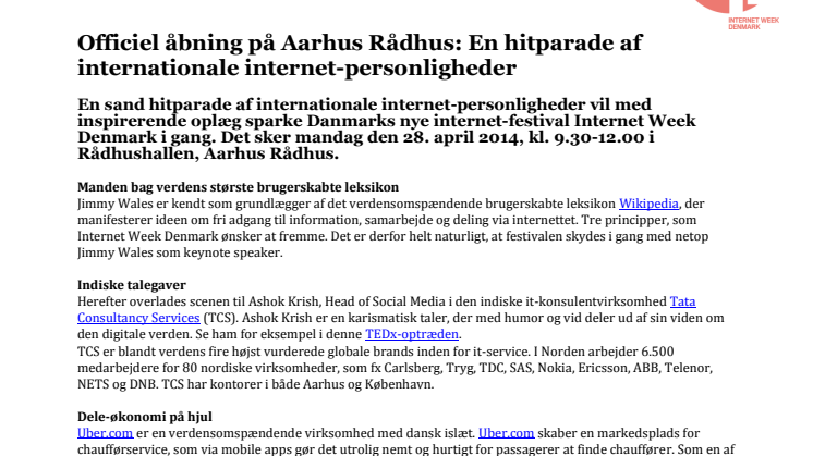 Officiel åbning på Aarhus Rådhus: En hitparade af internationale internet-personligheder