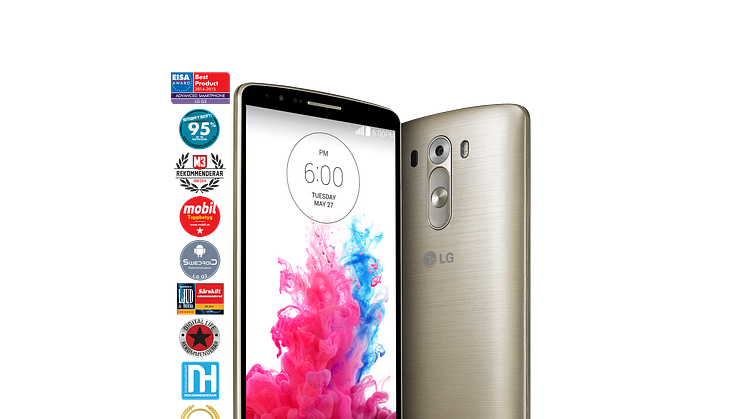 SUCCÉ FÖR LG G3 – TOPPBETYG FRÅN KONSUMENTER OCH PRESS