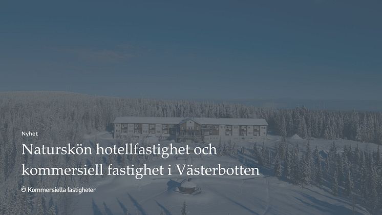 Investeringsmöjligheter i Västerbotten