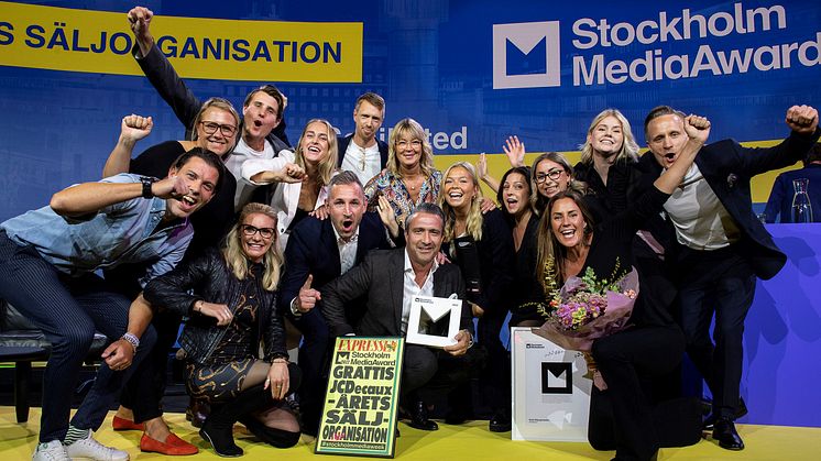 JCDecaux tog hem Årets säljorganisation 2022 på Stockholm Media Week