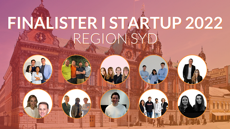 Finalisterna i region Syd i Venture Cup STARTUP 2022