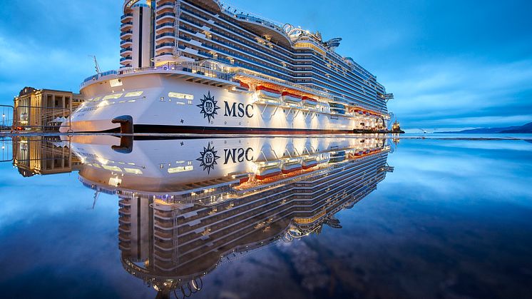 MSC Seaside in Trieste. Image by Mike Louagie.  MSC Rights 