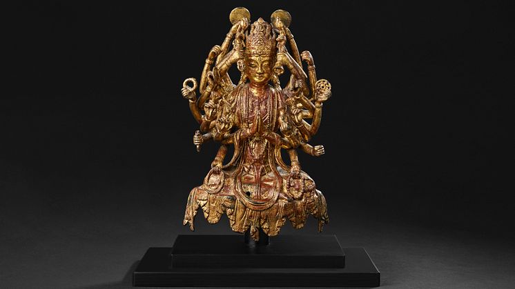 A rare gilded bronze Avalokiteshvara from the Dali Kingdom is listed in the upcoming auction Fine Art & Antiques.