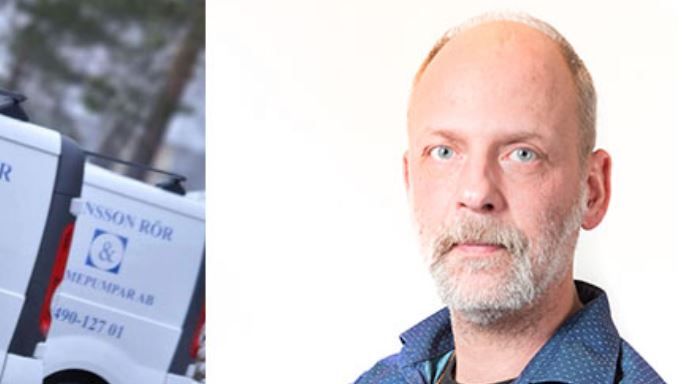 Fredrik Månsson, VD på det snabbväxande Comfort-företaget Månsson Rör & Värmepumpar i Östergötland