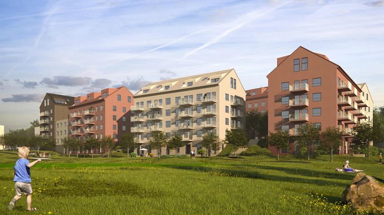 Detaljplan klar för Riksbyggens 300 bostäder i Skärholmen