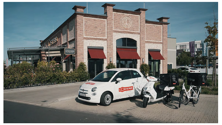 Eigene Flotte, eigenes Bestellsystem: L’Osteria lebt auch im Bereich Delivery die Liebe zum Detail