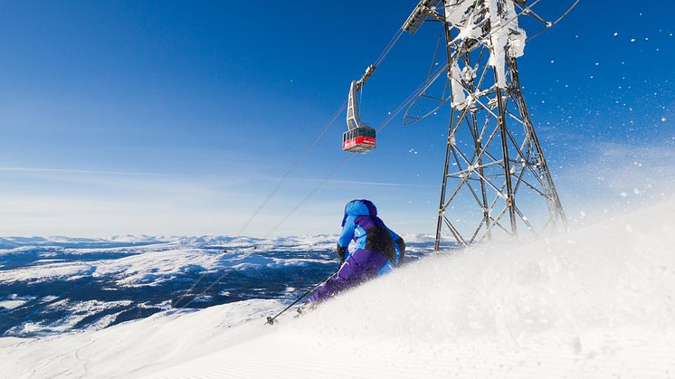 Closer to the scandinavien skiresorts Vemdalen and Åre from London in the winter