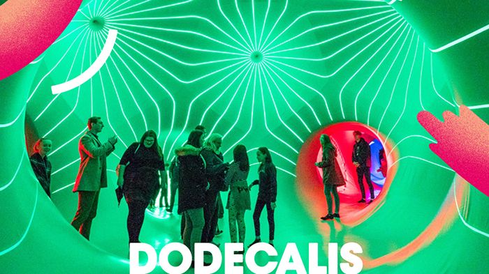 Den stora ljusskulpturen Dodecalis av brittiska Architects of Air är en av nyheterna på Malmöfestivalen. På bilden syns ett liknande verk av Architects of Air. 