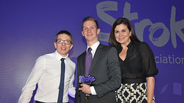 Neil pictured with Scot Quin and Amanda Lamb