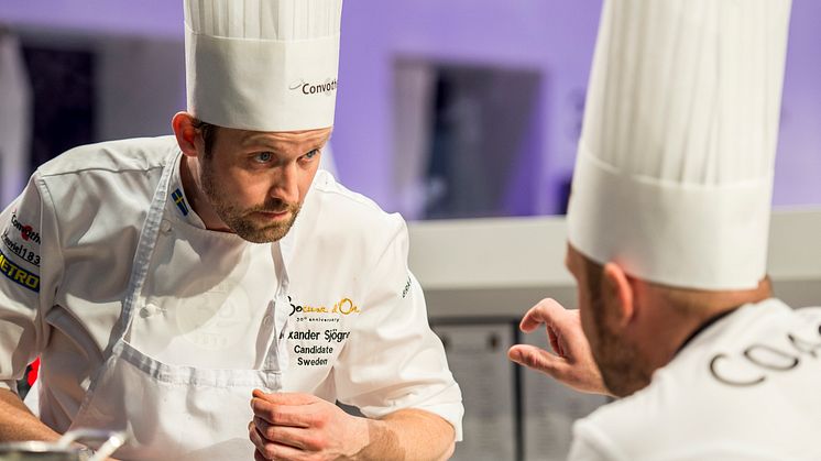 Alexander Sjögren, Sveriges kandidat i Bocuse d´Or 2016/2017 och Coach Jonas Lundgren