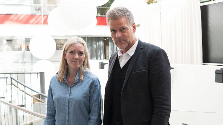 Kristina Juhlin, VD DDS och Mattias Behrer, Koncernchef Dentsu Aegis Network