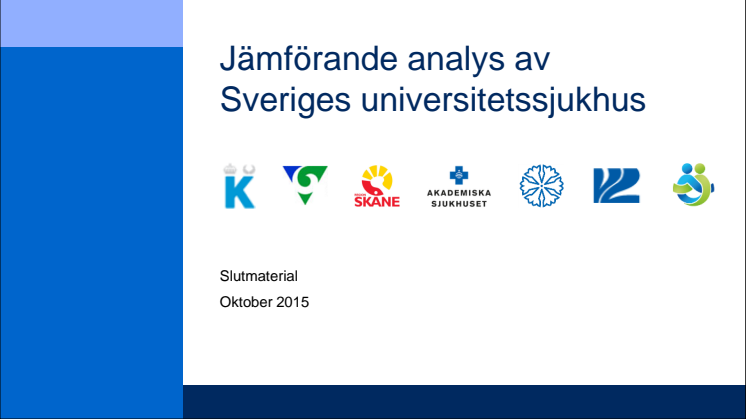 ​Ny jämförelse av Sveriges universitetssjukhus