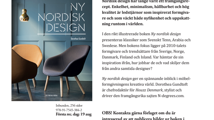 Inspirerande och  bildrik ny bok om nordisk design