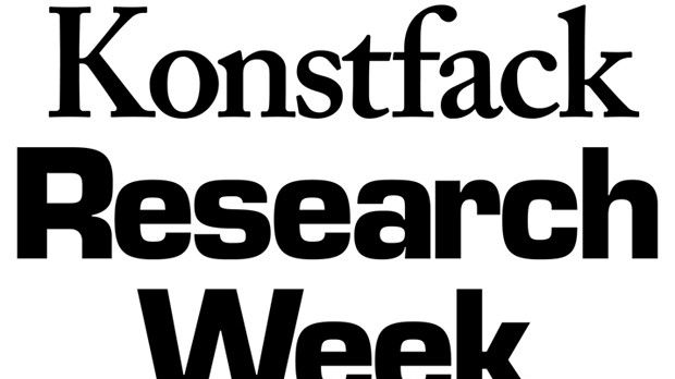 Konstfack Research Week 2016