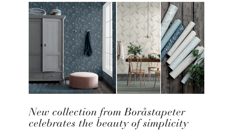 New collection from Boråstapeter celebrates the beauty of simplicity