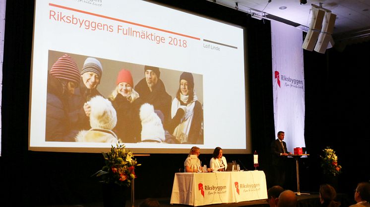 Riksbyggens fullmäktige samlades för stämma på Clarion Hotel i Stockholm den 16 maj.