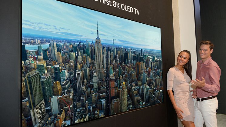 LG esitteli IFA-messuilla maailman ensimmäisen 8K OLED -television