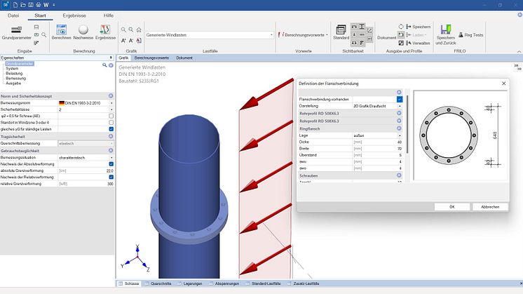 Insights into the new functionalities (c) FRILO Software GmbH