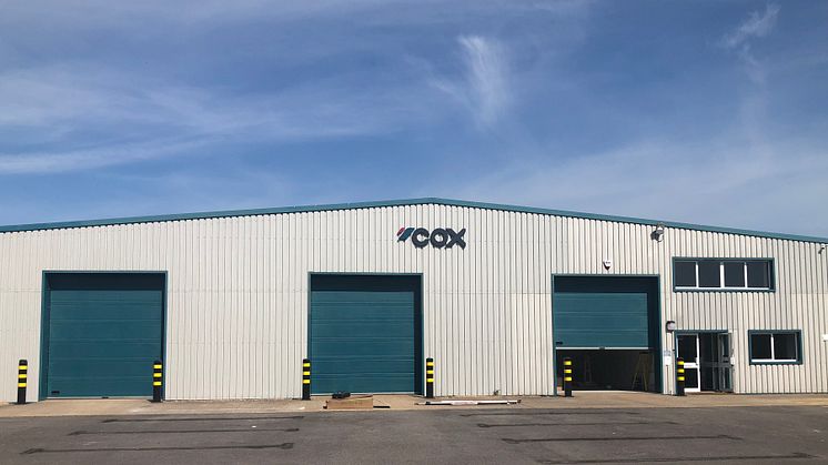 Cox Powertrain's new production facility at Shoreham Airport, West Sussex, UK