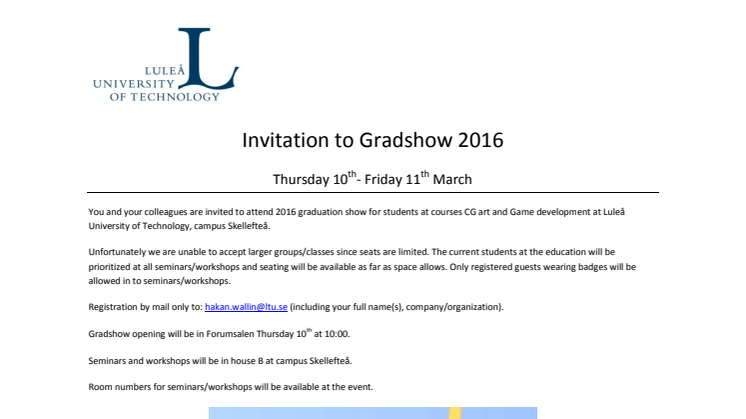 Gradshow 2016
