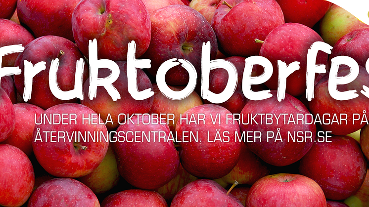 ”Fruktoberfest” på NSR:s återvinningscentraler