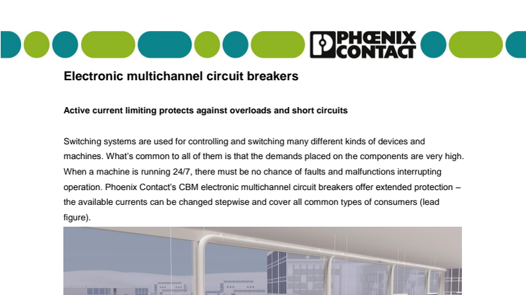 Electronic multichannel circuit breakers