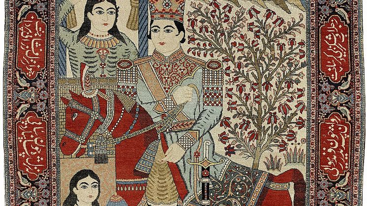 2334. Kashan Mohtasham, antik, figural Khosrow & Shirin Utrop: 25 000-30 000 SEK