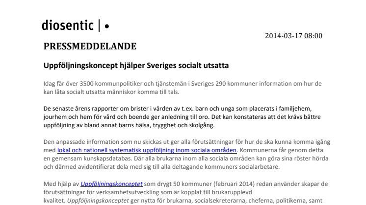 Uppföljningskoncept hjälper Sveriges socialt utsatta 