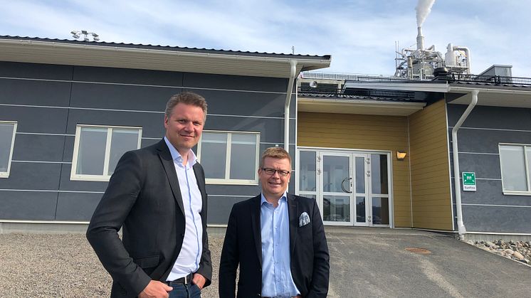 David Wimander, vd, PNF, och Magnus Edin, vd, SunPine