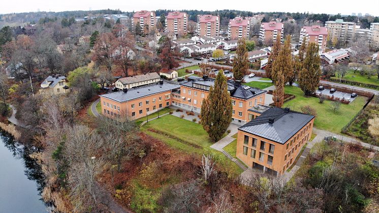 Kvarter Växten flygbild