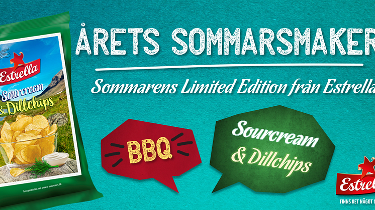 Årets Sommarchips 2018! Sourcream&Dill och BBQ - Finns det något godare? 