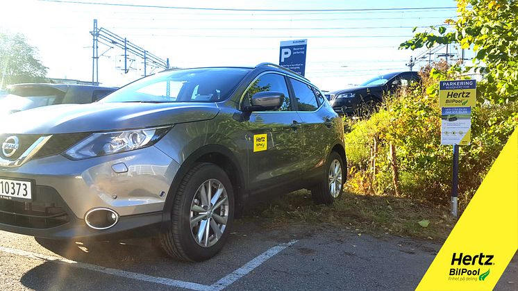 Her finner du en splitter ny Nissan Qashqai. En kompakt SUV perfekt for weekendturer.